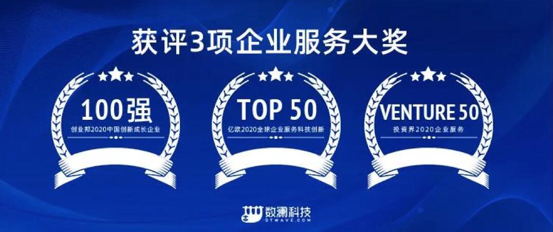 【合作伙伴】數瀾科技連獲三項企業服務大獎：專注數據中臺賽道，幫助企業挖掘數據價值